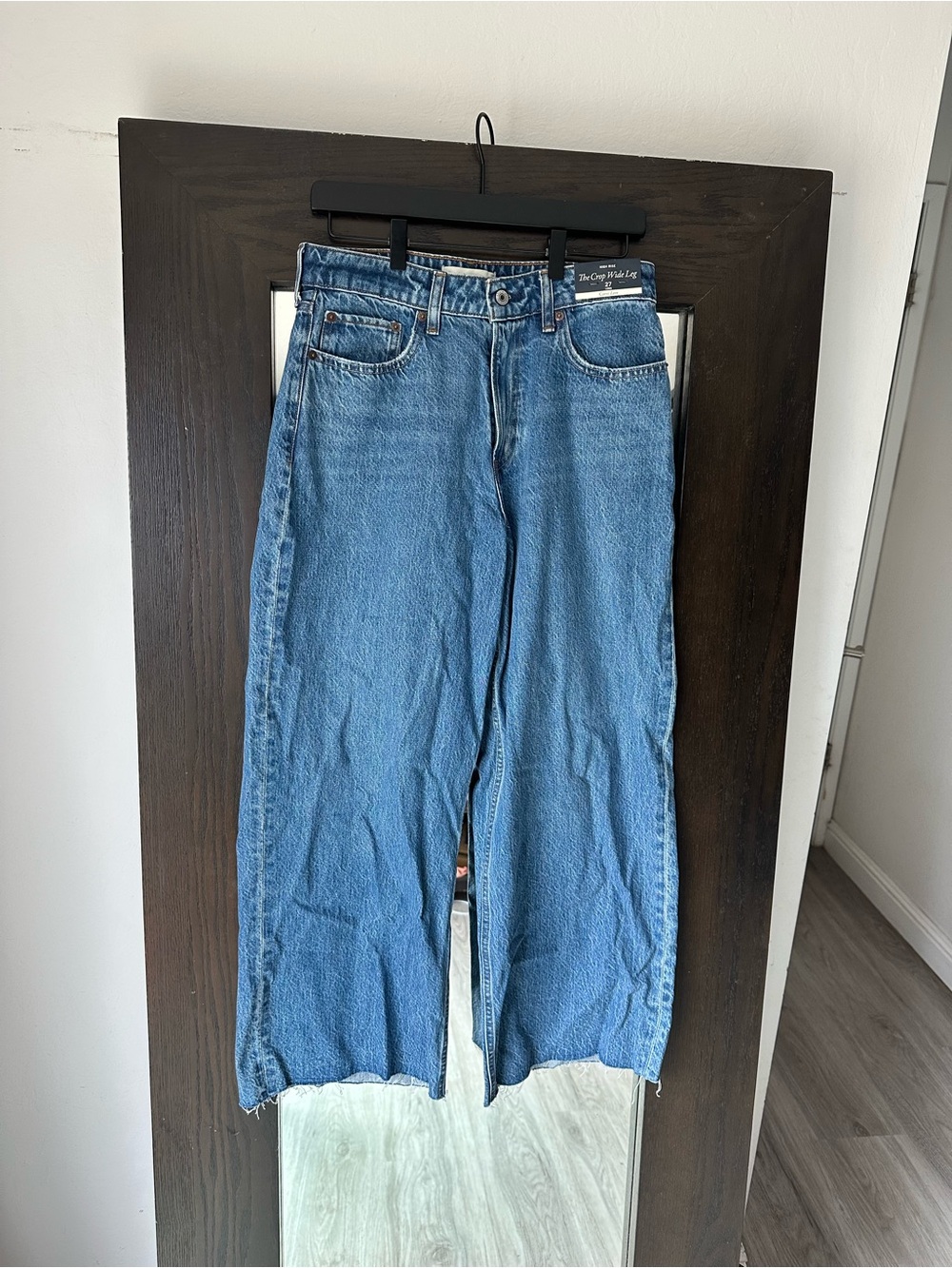 Abercrombie & Fitch Curve Love The Crop Wide Leg Jeans - 27L